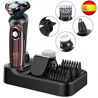 Maquinilla de afeitar eléctrica 4D para hombre, afeitadora eléctrica para a