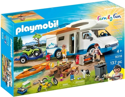 PLAYMOBIL 9318 - Family Fun Camping Adventure, From Of 4 Years 137 Pieces