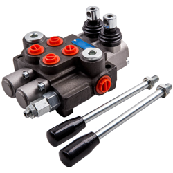 2x Spool Hydraulic Directional Control Valve 11 GPM Double Acting Cylinder Spool en oferta