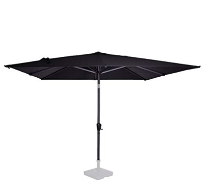 VONROC Sombrilla Rosolina 280x280cm - Sombrilla basculante - Lona UPF 50+ - Antracita/Negro - Excl. Base