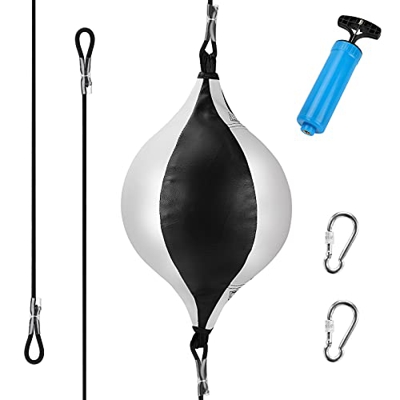 c Bola de Velocidad de Boxeo con inflador Gancho de Calabaza Bola de Boxeo de Doble Extremo de Pera para Boxeo Muay Thai Saco de Arena Dodge Saco de A