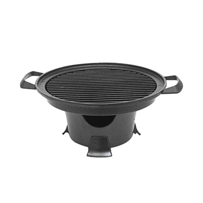 Amusingtao - Parrilla japonesa de carbón vegetal para mesa, miniparrilla barbacoa de estilo japonés, placa de barbacoa, fogón de cocina portátil, acce