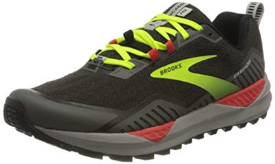Brooks Cascadia 15, Zapatillas para Correr Hombre, Black Raven Cherry Tomato, 43 EU