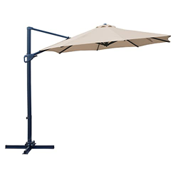 SUNNY GUARD 300cm Parasol Roma Parasol excéntrico, con manivela, con Base, con rotación de 360°,Crema características