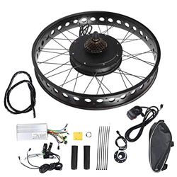 Jacksking Kit de Motor de Bicicleta eléctrica, aleación de Aluminio 48V 1500W 26x4.0 Pulgadas Kit de Rueda de Motor de Motor de conversión de Biciclet características