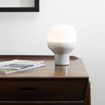 Martinelli Luce Delux mesa 22cm mármol blanco