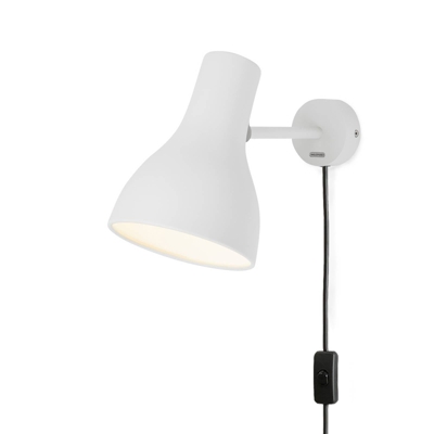 Anglepoise Type 75 aplique con enchufe blanco