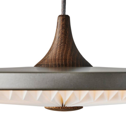 LE KLINT Soleil colgante papel gris oscuro Ø35cm en oferta