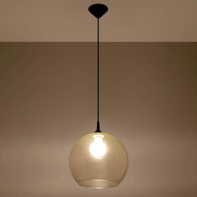 Lámpara colgante Colour, pantalla vidrio champán