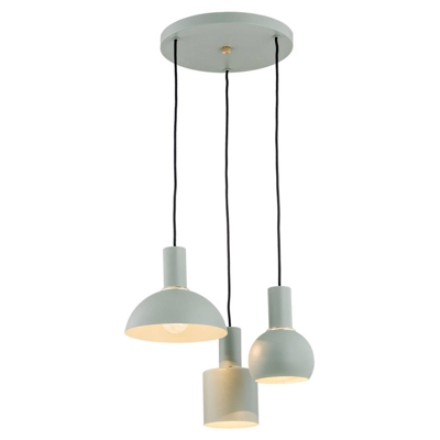 Lámpara colgante Selma, 3 luces, verde