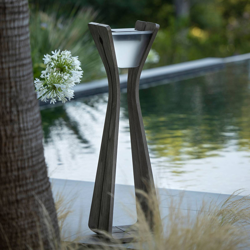 Lámpara LED solar Osmoz de Duratek, gris precio