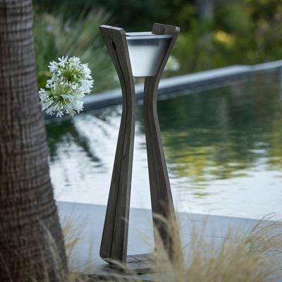 Lámpara LED solar Osmoz de Duratek, gris