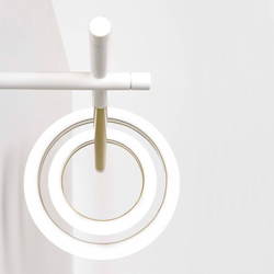 Aplique LED Ulaop, dos anillos, derecha, blanco precio