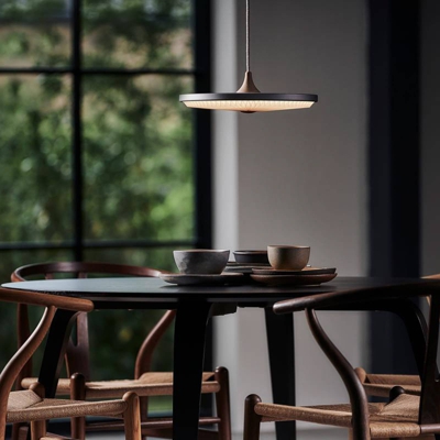 LE KLINT Soleil péndulo papel gris claro Ø50cm dim