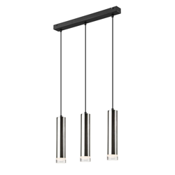 Lámpara colgante Shine, 3 luces, cromo precio