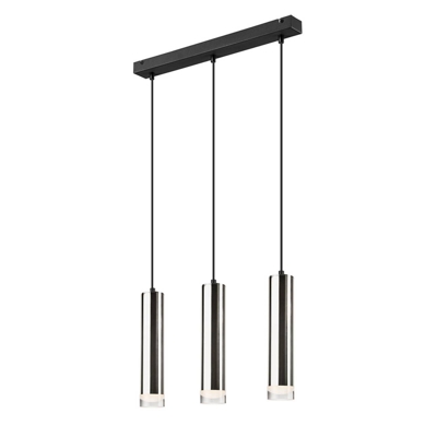 Lámpara colgante Shine, 3 luces, cromo