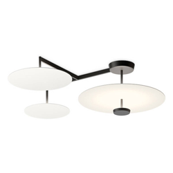 Vibia Flat plafón LED 4 luces Ø 55 cm blanco en oferta