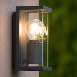 Aplique de exterior Claire Mini, vidrio, 1 luz características