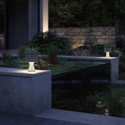 Paulmann Concrea lámpara decorativa LED, jardinera