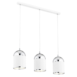 Lámpara colgante Anadia, 3 luces alargada, blanca características
