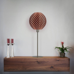 Lámpara de mesa Flechtwerk Kugel, cobre en oferta