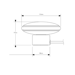 Shade ØS1 mini mesa anillos negro pie blanco en oferta