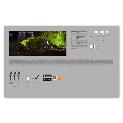 LEDVANCE SMART+ WiFi Garden foco set de 3 ud