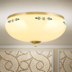 Plafón Casa Rural latón champán azul Ø 35cm características