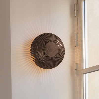 UMAGE Clava up aplique Ø 35 cm madera oscura