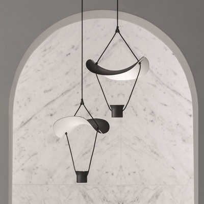 Lámpara colgante LED Vollee S1 P, 44cm, up, negro