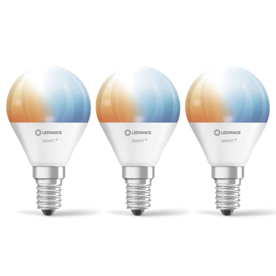 LEDVANCE SMART+ WiFi E14 5W gota CCT 3 ud