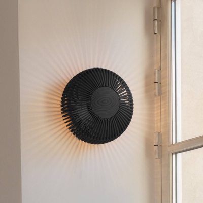 UMAGE Clava up aplique Ø 35 cm madera negra