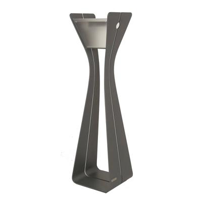 Lámpara LED solar Osmoz de aluminio, gris