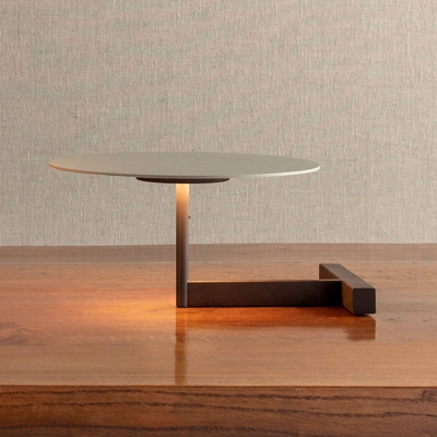 Vibia Flat lámpara de mesa LED alto 16 cm gris L1