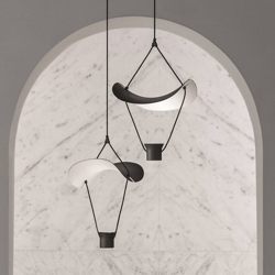 Lámpara colgante LED Vollee S1 P, 44cm, down negro en oferta