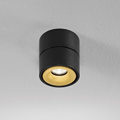 Egger Clippo foco de techo dim to warm negro/oro