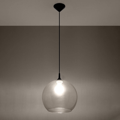 Lámpara colgante Colour, pantalla transparente