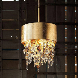Colgante LED Olà S2 15, Ø15cm, pan oro/ámbar características