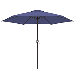 Parasol sombrilla de Aluminio clásico de 270 cm - LOLAhome (Standard, Azul) precio
