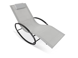 HAPPERS Tumbona para Jardín, Piscina y Exterior Gris características