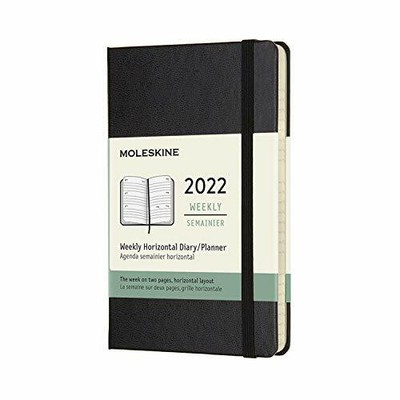 Moleskine 2022 12Month Weekly Pocket Har BOOKH NUEVO