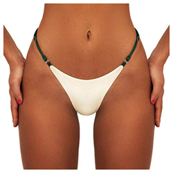 Brasileno Bikini Tangas Mujer Playa Traje de baño Bikinis Bottoms Sexy Pantalones Cortos riou precio