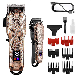 Maquina Cortar Pelo, Maquinilla Cortar Pelo Profesional con 6 Peines Guía, Inalámbrica, Recargable, Pantalla LCD, Maquinilla de Afeita para Hombres, N características