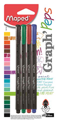 Maped CROTULADOR FINO GRAPH PEPS STD BLISTER X4(749144) características