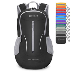 ZOMAKE Mochila Plegable Ligera 25L, Mochilas Pequeñas Compacta para Hombre, Mujer, Viajar, Senderismo, Al Aire Libre(Negro) precio