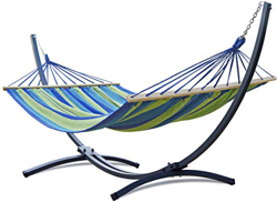 Potenza Hamaca con Soporte De Jardin Exterior para 2 Personas Doble Multicolor Hamaca De Tela XXL 220x160 200kg Marco De Acero Soporte Hamaca hasta 22 características