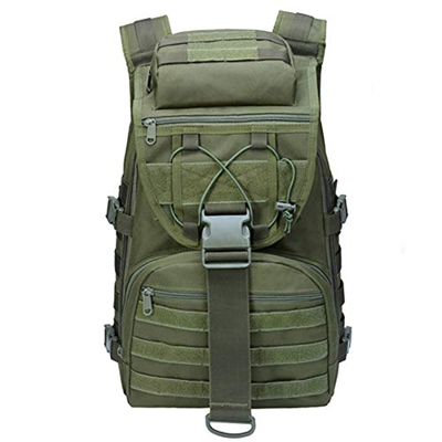 LHI 35L Mochila Táctica Militar Mochila Hombre y Mujer para Senderismo Acampada Montañismo, pescar, Caza, Aire Libre Ciclismo, ejercito verde