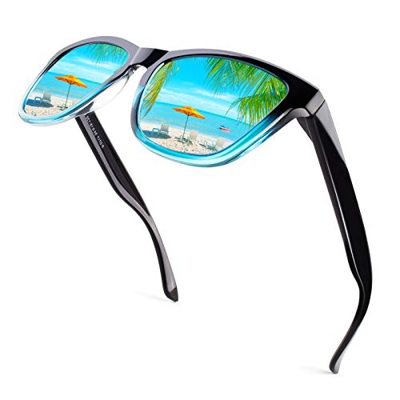 CGID Gafas de Sol Polarizadas Hombre y Mujer Retro Deportivos 80's Ultra Light Protección UV400 MJ17