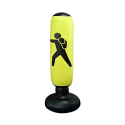 QEPOL Saco de Boxeo de Fitness, Pesado Entrenamiento de Patada Inflable Vertical Fitness Target Tower Bag Bolsa de Fitness Inflable Saco de Arena Fitn precio