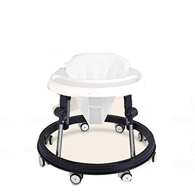 HZY Andador Multifuncional para Bebés 6-18 Meses El Niño Empuja Puede Sentarse Plegable Antivuelco,White